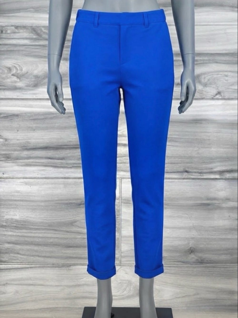 Women's Straight-Leg Ankle Pants in Bright Blue